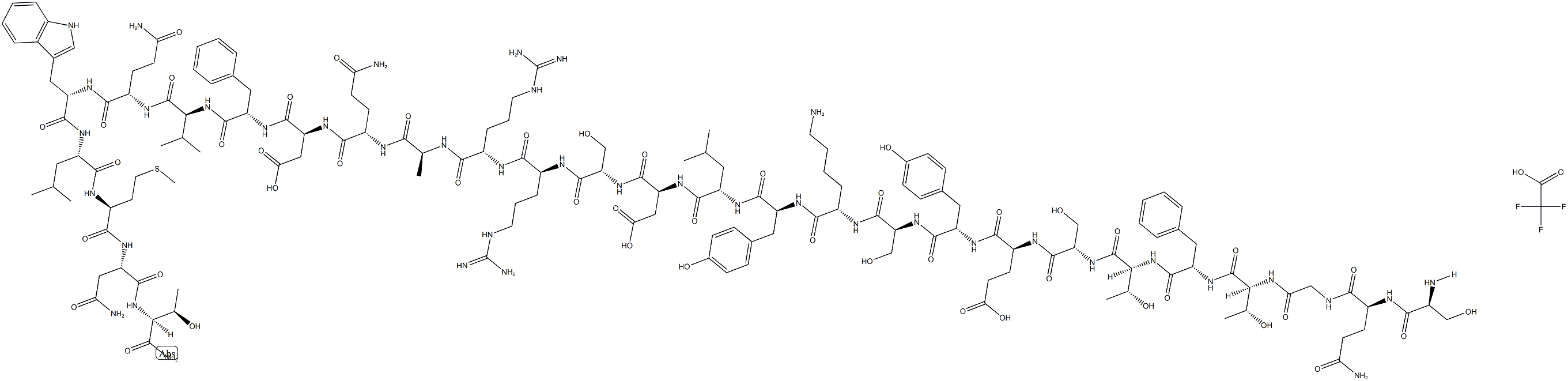 [Des-His1,Glu9]-Glucagon (1-29) amide (trifluoroacetate salt) Struktur