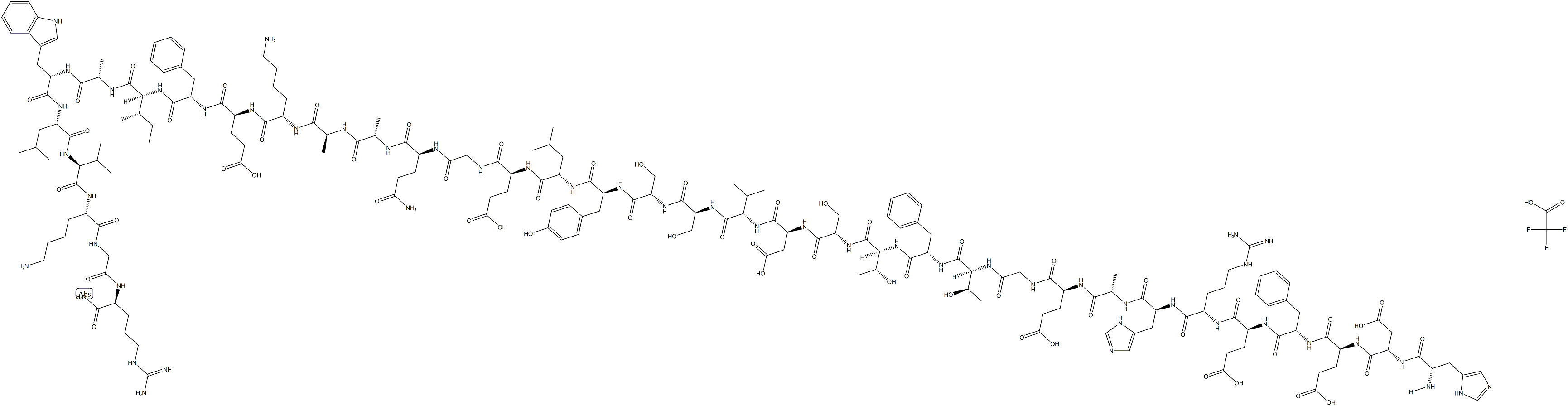 GLP-1 (1-36) amide (human, rat) (trifluoroacetate salt) Struktur