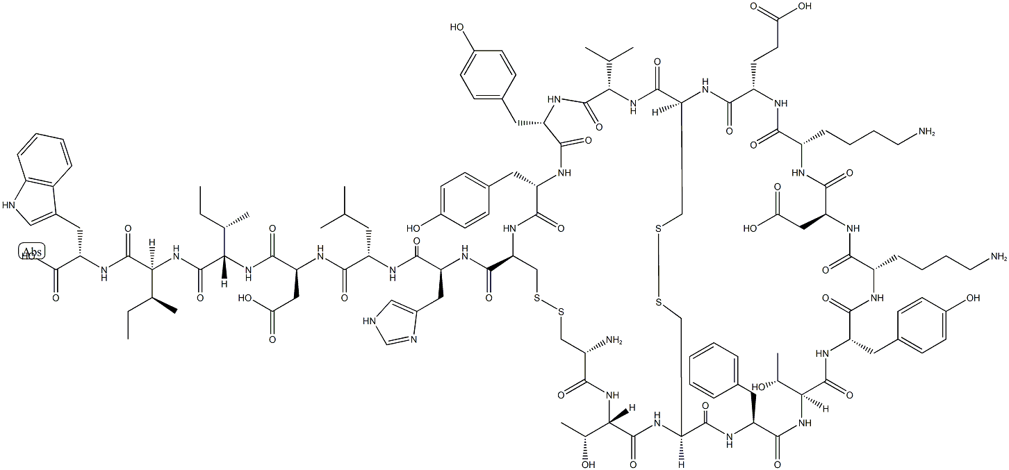 Endothelin-3 (human, rat) (trifluoroacetate salt) Struktur