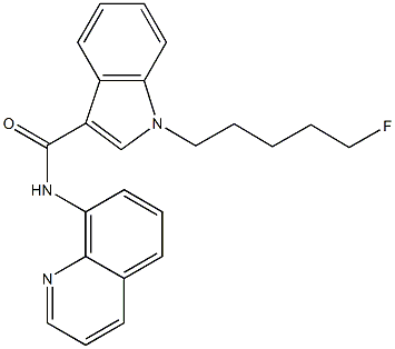 AM2201 8-quinolinyl carboxamide Struktur
