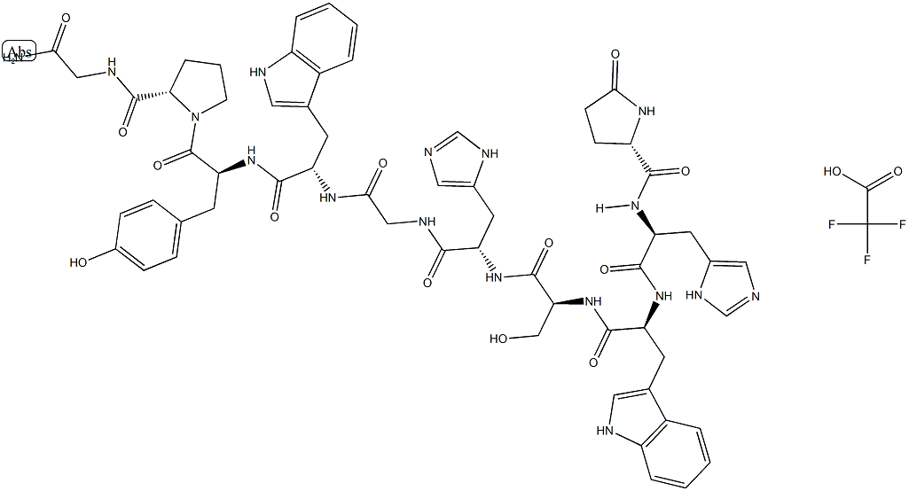 GnRH II (trifluoroacetate salt) Struktur