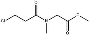 methyl 2-(3-chloro-N-methylpropanamido)acetate Struktur