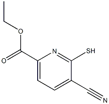 ETHYL 5-CYANO-6-MERCAPTOPYRIDINE-2-CARBOXYLATE Struktur