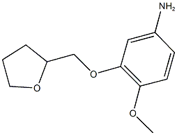 4-methoxy-3-(tetrahydrofuran-2-ylmethoxy)aniline Struktur