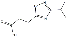 3-(3-isopropyl-1,2,4-oxadiazol-5-yl)propanoic acid Struktur