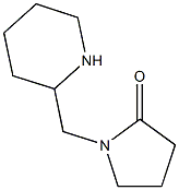 1-(piperidin-2-ylmethyl)pyrrolidin-2-one Struktur