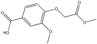 3-methoxy-4-(2-methoxy-2-oxoethoxy)benzoic acid Structure