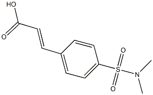 (2E)-3-{4-[(dimethylamino)sulfonyl]phenyl}acrylic acid Struktur
