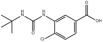 3-[(tert-butylcarbamoyl)amino]-4-chlorobenzoic acid Struktur