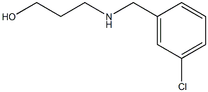3-{[(3-chlorophenyl)methyl]amino}propan-1-ol Struktur