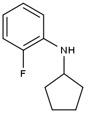 N-cyclopentyl-2-fluoroaniline Structure