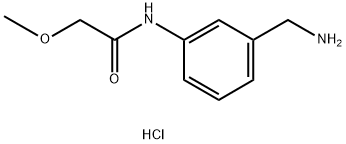 N-[3-(aminomethyl)phenyl]-2-methoxyacetamide Struktur