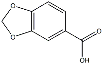 2H-1,3-benzodioxole-5-carboxylic acid Struktur
