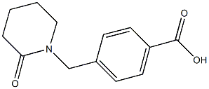 4-[(2-oxopiperidin-1-yl)methyl]benzoic acid Struktur