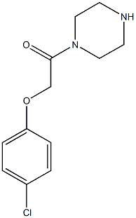 2-(4-chlorophenoxy)-1-(piperazin-1-yl)ethan-1-one Structure