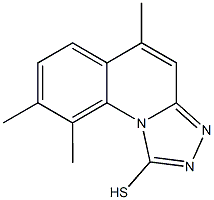 5,8,9-TRIMETHYL[1,2,4]TRIAZOLO[4,3-A]QUINOLINE-1-THIOL Struktur