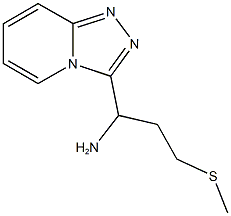 3-(methylsulfanyl)-1-{[1,2,4]triazolo[3,4-a]pyridin-3-yl}propan-1-amine Struktur