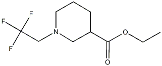 ethyl 1-(2,2,2-trifluoroethyl)piperidine-3-carboxylate Struktur