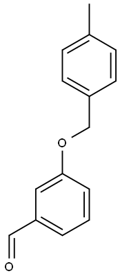 3-[(4-methylphenyl)methoxy]benzaldehyde Struktur