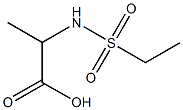 2-[(ETHYLSULFONYL)AMINO]PROPANOIC ACID Struktur