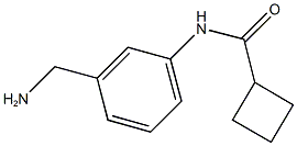 N-[3-(aminomethyl)phenyl]cyclobutanecarboxamide Struktur