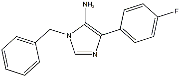 1-benzyl-4-(4-fluorophenyl)-1H-imidazol-5-amine Struktur