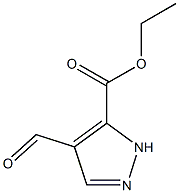 Ethyl 4-formyl-1H-pyrazole-5-carboxylate Struktur