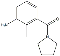 2-methyl-3-(pyrrolidin-1-ylcarbonyl)aniline Struktur