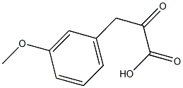3-(3-methoxyphenyl)-2-oxopropanoic acid Struktur