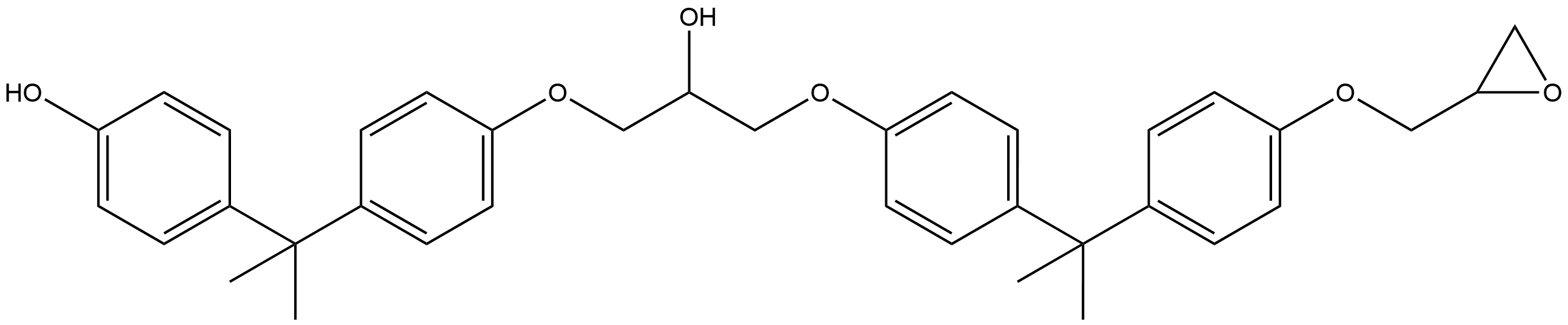 4-[1-[4-[2-Hydroxy-3-[4-[1-methyl-1-[4-(2-oxiranylmethoxy)phenyl]ethyl]phenoxy]propoxy]phenyl]-1-methylethyl]phenol Struktur