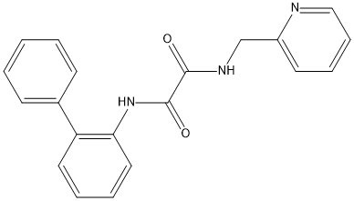 Ethanediamide, N1-[1,1′-biphenyl]-2-yl-N2-(2-pyridinylmethyl)- (ACI) Struktur