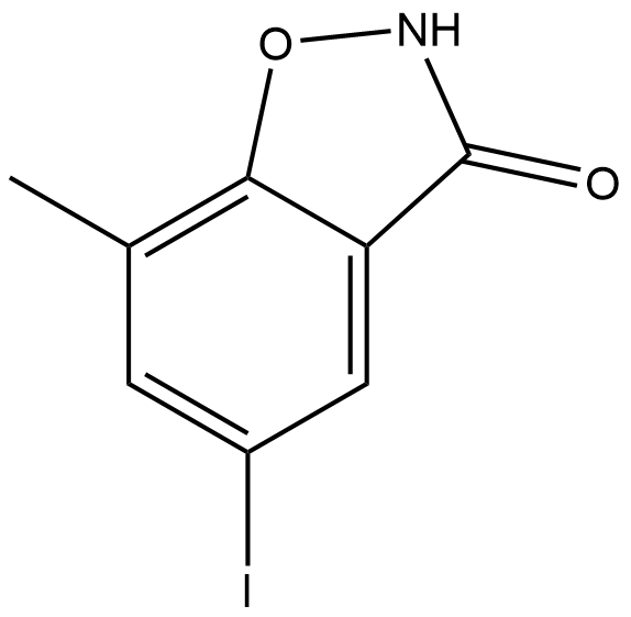 5-iodo-7-methylbenzo[d]isoxazol-3(2H)-one Struktur