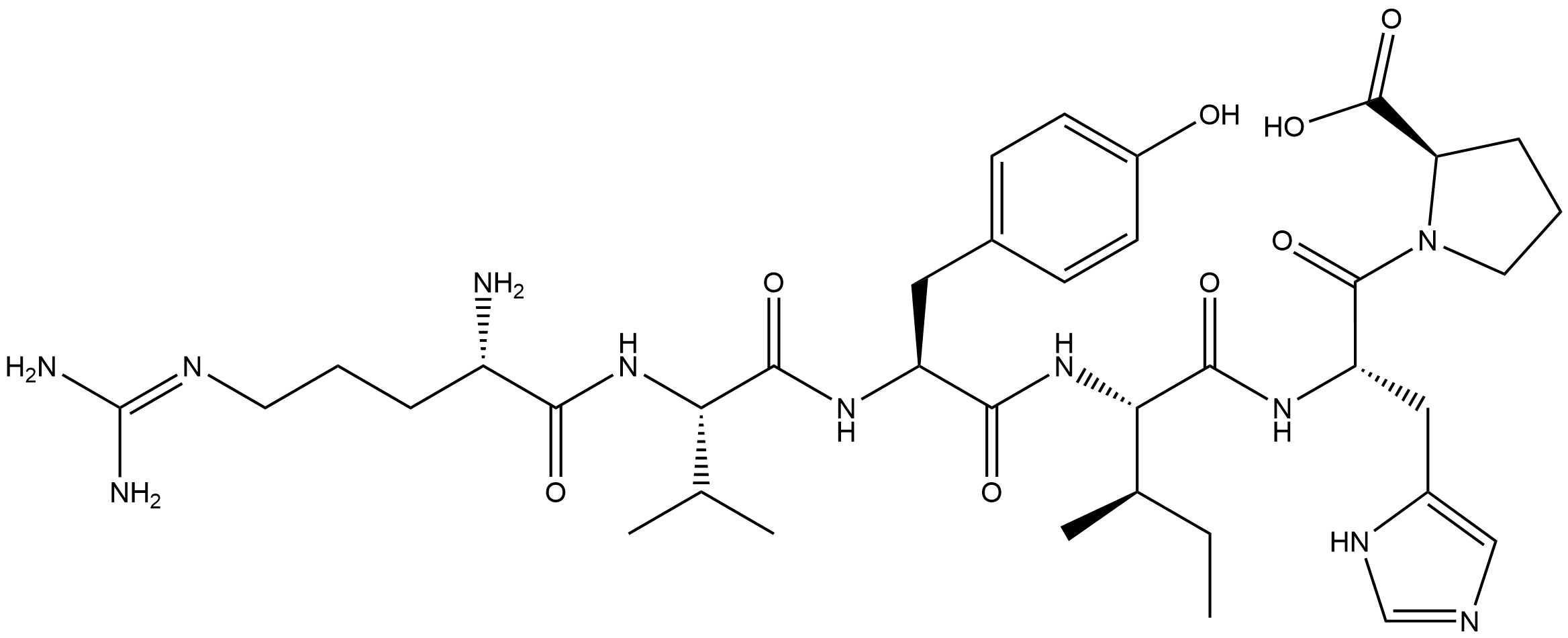 ANGIOTENSIN 1/2 (2-7) Struktur