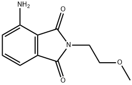 4-amino-2-(2-methoxyethyl)-2,3-dihydro-1H-isoindole-1,3-dione Struktur