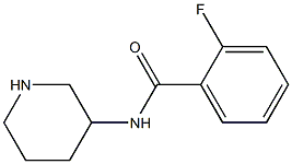 2-fluoro-N-(piperidin-3-yl)benzamide Struktur