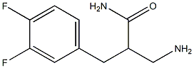 3-amino-2-[(3,4-difluorophenyl)methyl]propanamide Struktur