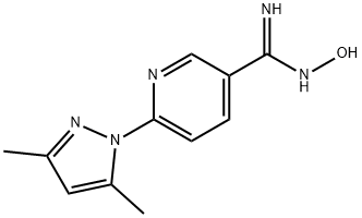 6-(3,5-dimethyl-1H-pyrazol-1-yl)-N'-hydroxypyridine-3-carboximidamide Structure