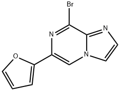 8-Bromo-6-(2-furyl)imidazo[1,2-a]pyrazine Struktur