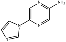 2-Amino-5-(imidazol-1-yl)pyrazine, 1211536-30-9, 結(jié)構(gòu)式