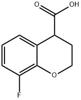 2H-1-Benzopyran-4-carboxylic acid, 8-fluoro-3,4-dihydro- Struktur
