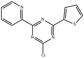 2-Chloro-4-(2-pyridyl)-6-(2-thienyl)-1,3,5-triazine Struktur