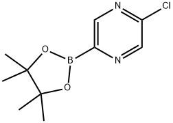 2-chloro-5-(4,4,5,5-tetramethyl-1,3,2-dioxaborolan-2-yl)pyrazine Struktur