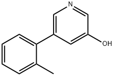 3-Hydroxy-5-(2-tolyl)pyridine Struktur