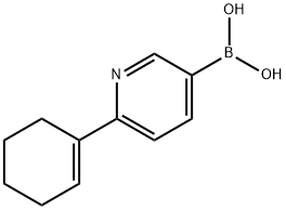 2-(Cyclohexeyl)pyridine-5-boronic acid Struktur