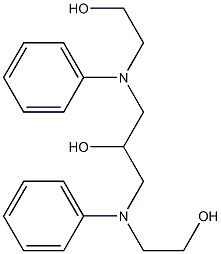 2-Propanol, 1,3-bis[(2-hydroxyethyl)phenylamino]- Struktur