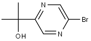 2-Bromo-5-(1-hydroxy-1-methylethyl)pyrazine Struktur