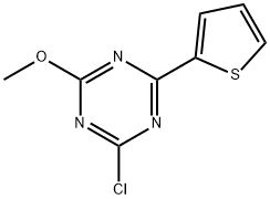 2-Chloro-4-(2-thienyl)-6-methoxy-1,3,5-triazine Struktur