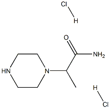 2-(piperazin-1-yl)propanamide dihydrochloride Structure