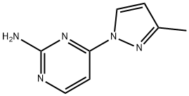 2-Amino-4-(3-methyl-1H-pyrazol-1-yl)pyrimidine Structure