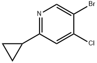 5-Bromo-4-chloro-2-cyclopropylpyridine, 1353853-96-9, 結(jié)構(gòu)式